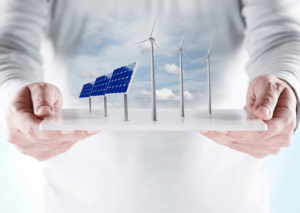What is a Renewable Energy Analyst Stock Image